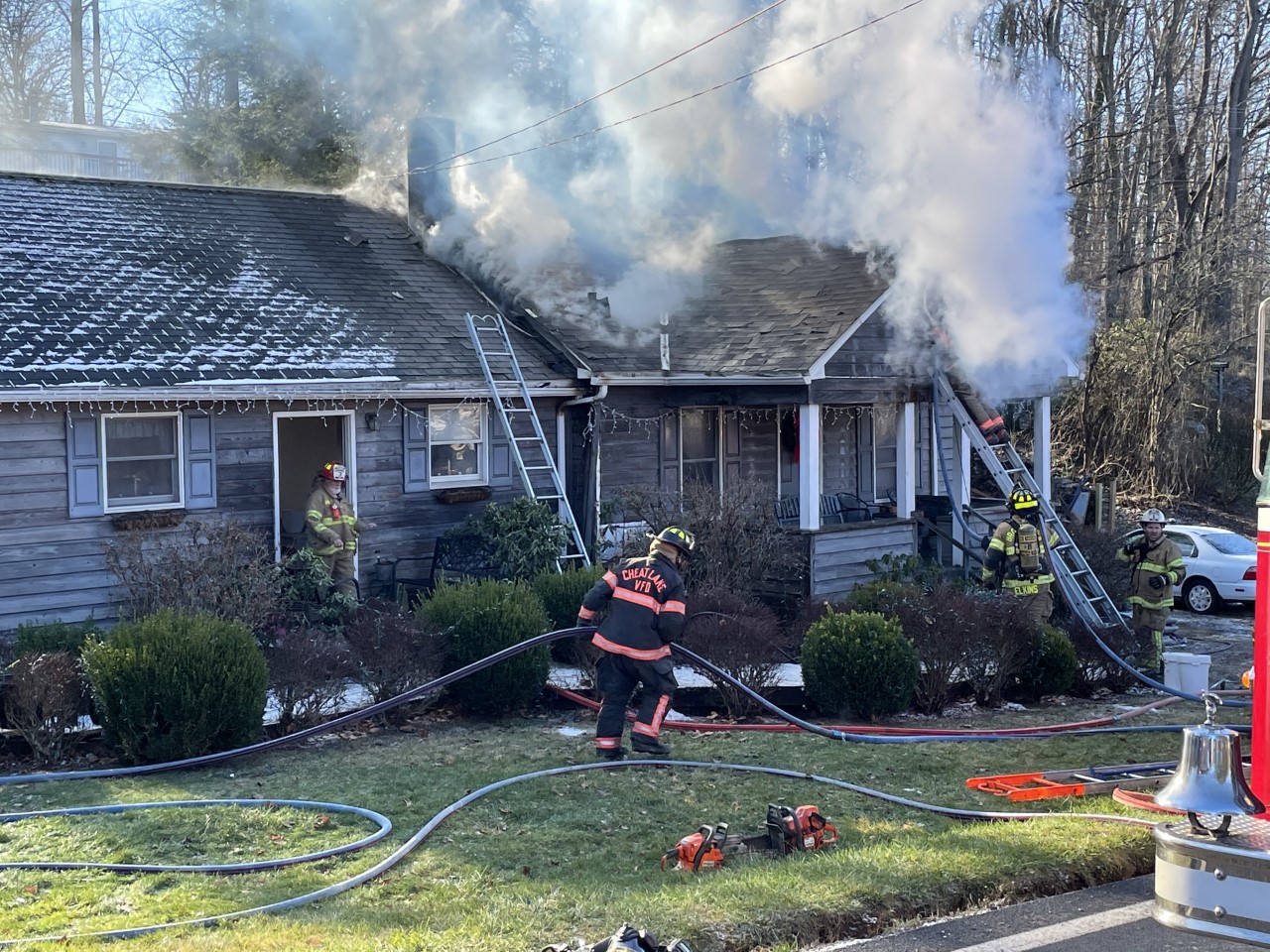 Tuesday morning fire on Fairchance Road